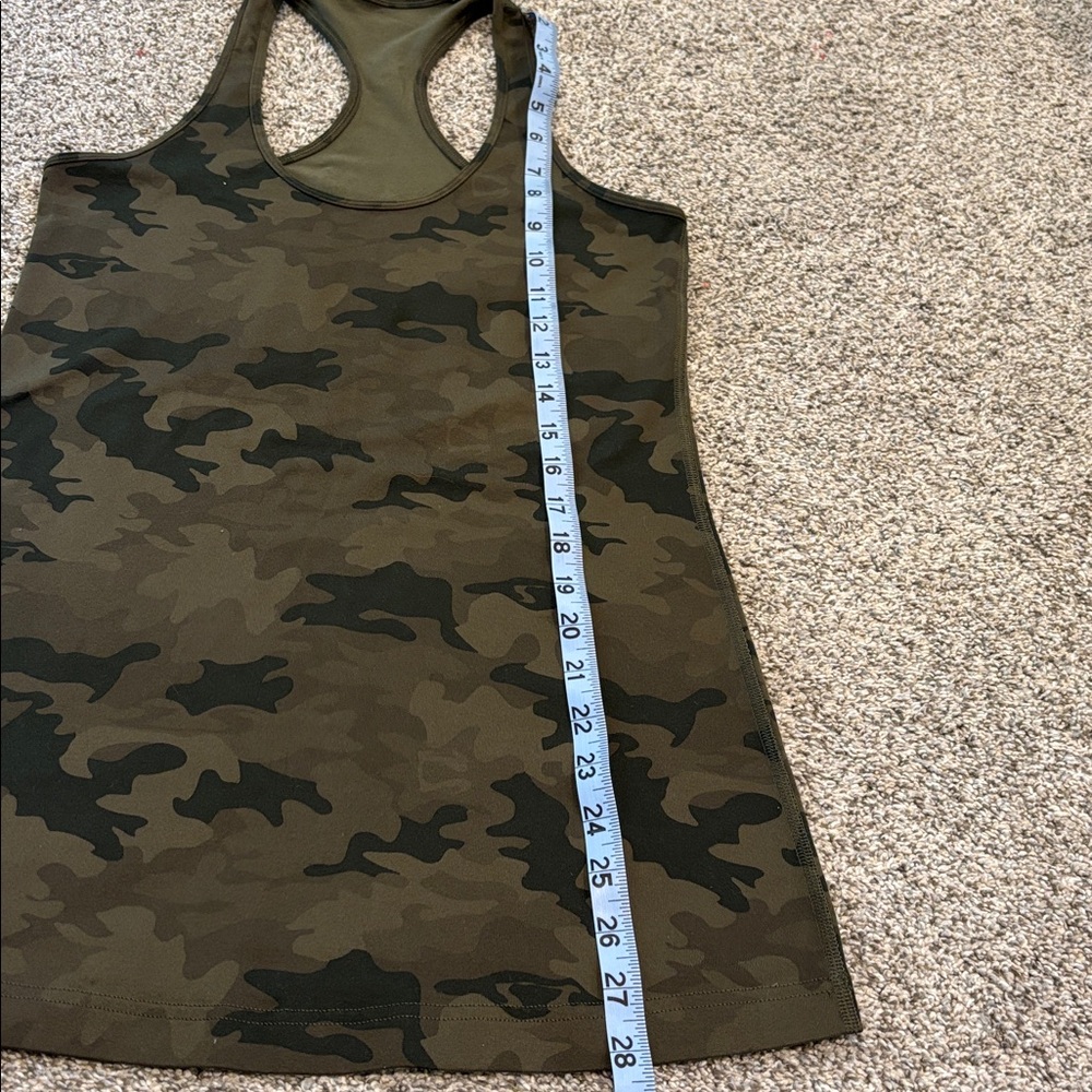 Green Camo Racerback Tank Top - Picture 3 of 4